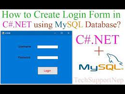 in c net using mysql database