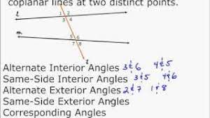 same side exterior angles algebra and