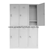 6 compartment steel locker perak