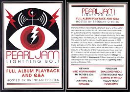 Pearl Jam Lightning Bolt Full Album Playback And Q