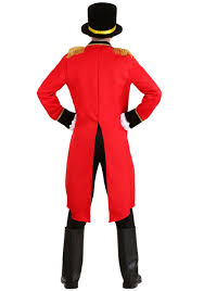 ringmaster fancy dress costume mens black red xl fun costumes