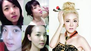 13 female idols before and after makeup