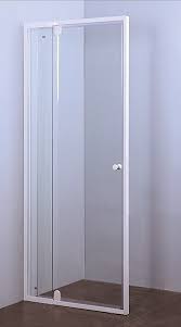 shower pivot door white swartland 800mm