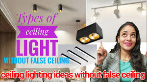 type of ceiling light without false