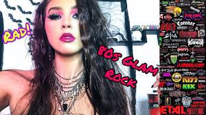 80s glam rock decades makeup series