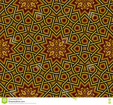 Islamic Pattern, Golden & Black ...