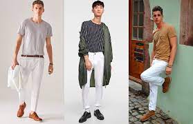 how to wear white trousers modern men