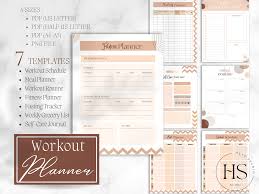 daily workout fitness planner pdf