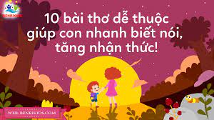 Đọc Thơ Cho Trẻ Nghe Có Những Lợi Ích Đáng Kể Như Thế Nào? Đồ Chơi Giáo Dục  Benrikids