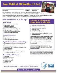 Cdc Milestones Checklist Westside Family Resource And