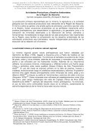 PDF) Actividades Productivas y Desafíos Ambientales en la Región de Atacama
