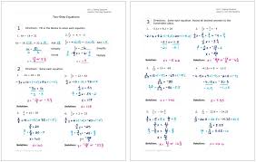 The worksheet variation number is not printed with the worksheet on purpose so others cannot simply look up the answers. Algebra I Worksheets With Answer Key Algebra Worksheets Algebra I Algebra 1