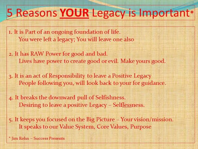 5 Reasons and How to Create a Legacy | Compass Leadership: Creating a Circle of Success
