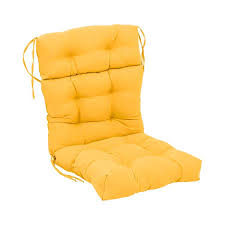 Solid Twill Tufted Chair Cushion