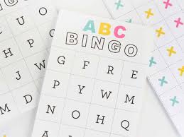 free printable alphabet bingo design