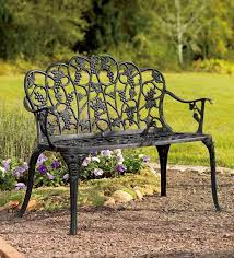 plow hearth gvine garden bench in