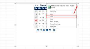 how to insert calendar in excel