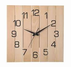 Og Natural Wood Wall Clock Size