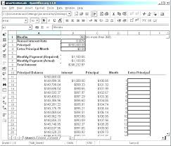Mortgage Calculation Free Amortization Calculator Excel