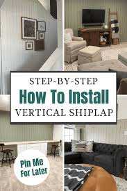 Install A Vertical Shiplap Wall