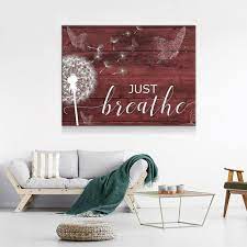 Just Breathe Canvas Wall Art