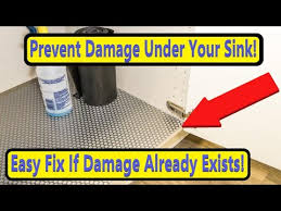 damaged sink cabinet floor how to