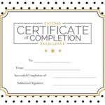 7 Certificates Of Completion Templates Free Download