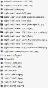 Иконки apple touch icon и android