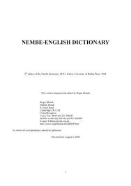nembe english dictionary pdf roger blench