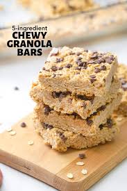 no bake chewy granola bars just 5 real