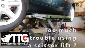 is a home garage scissor lift too much