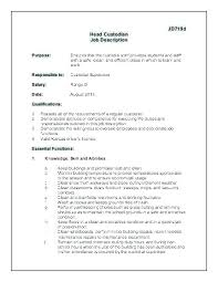 Janitorial Cover Letter Janitor Resume Sample Position No Experience