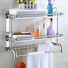 Chrome Towel Rail Holder Wall Mounted