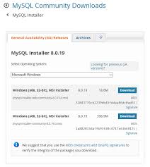 setting up local database mysql