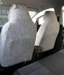 Mini Luxury Grey Sheepskin Car Seat