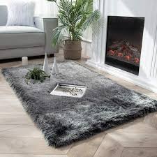 ultra soft faux fox fur rug chair couch