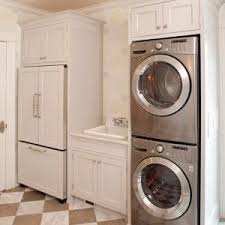 The resolution below comes with exclusive color choices and electric or gas in terms of fuel style for the dryers. Interior Designs Best Laundry Room Design With Stackable Washer And Dryer Dimensions Ideas Walk In Closet White Towel Rack Whit Inredning Grovkok Tvattstuga
