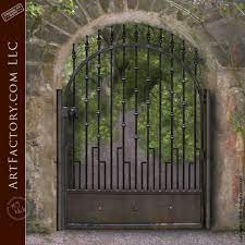 Custom Iron Garden Gate Hand Forged By