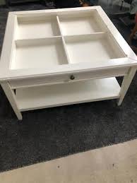 Ikea 4 Compartment Glass Coffee Table