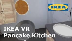 Velvet blue shaker with calacatta style quartz. Ikea Vr Pancake Kitchen On Steam