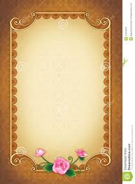 Greeting Card With Ornamental Background And Frame Stock