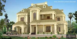 Colonial Style Kerala House Design With