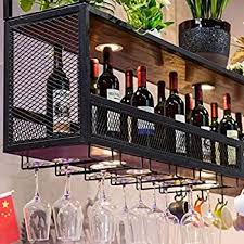 Wrought Iron Wine Rack Hanging Wine