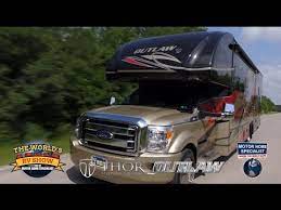 outlaw super c toy hauler rv review at