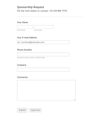 individual sponsorship request form