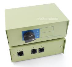 rj45 ethernet ab manual switch box