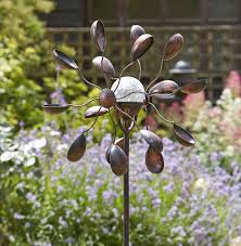 Solar Wind Spinner Garden Art The