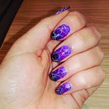 In recent years in a trend there are bright patterns corresponding to the time of year, the unusual shape of the free edge. 19 Purple Nail Art Designs Ideas Design Trends Premium Psd Vector Downloads
