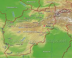 Afghanistan is located in asia, in gmt+4:30 time zone (with current time of 11:29 am, wednesday). Afghanistan Physical Map