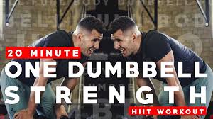20 minute one dumbbell strength hiit